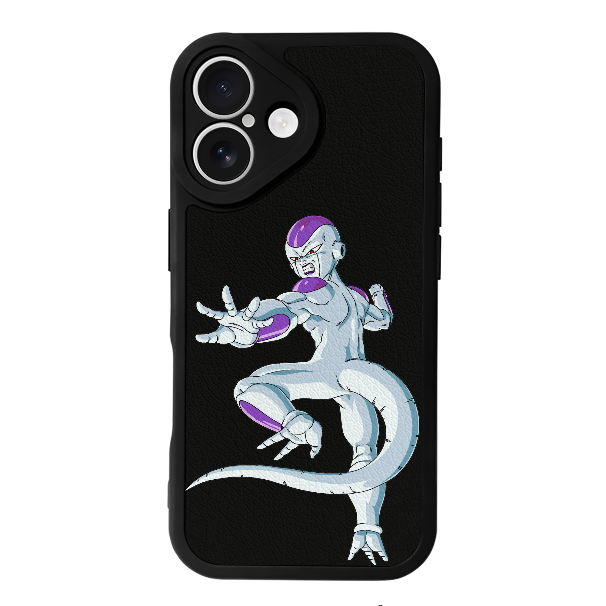 （画像用） ドラゴンボール フリーザ DRAGON BALL Frieza 【iPhone 16シリーズ対応】シリコンスマホケース（レザー調） 材質：シリコン
